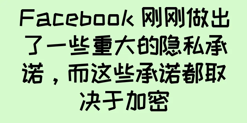 Facebook 刚刚做出了一些重大的隐私承诺，而这些承诺都取决于加密