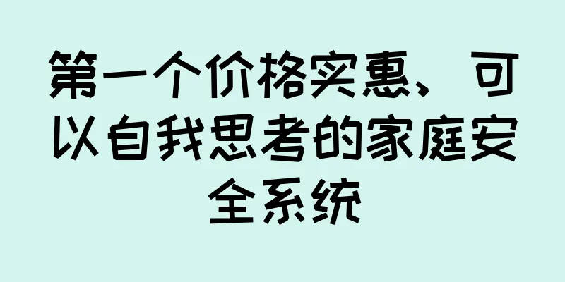 第一个价格实惠、可以自我思考的家庭安全系统
