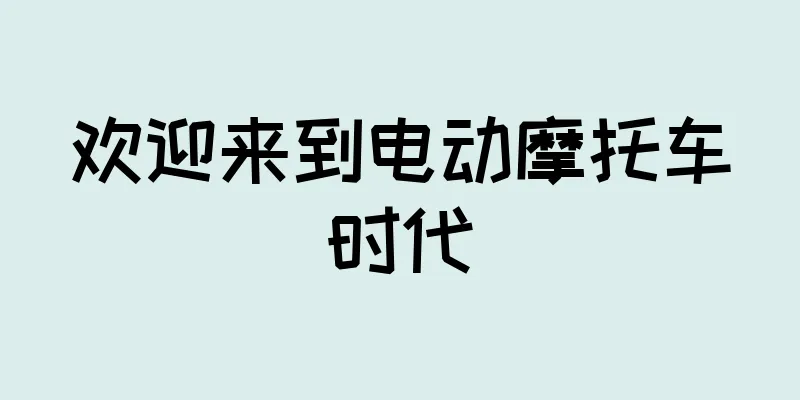欢迎来到电动摩托车时代