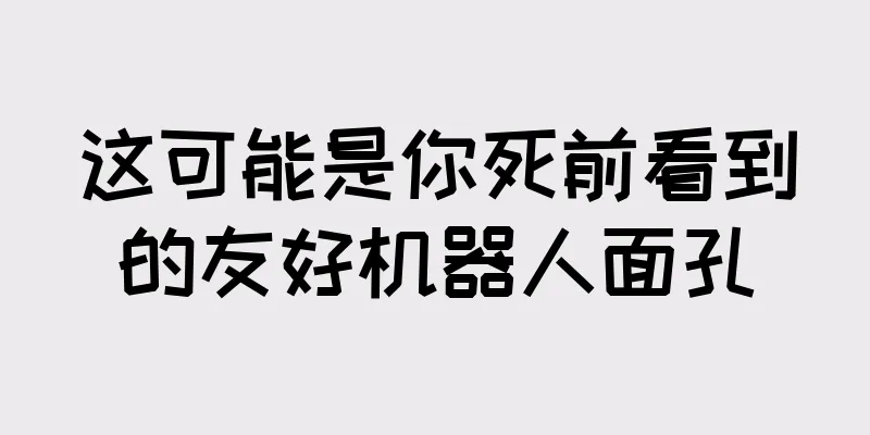 这可能是你死前看到的友好机器人面孔
