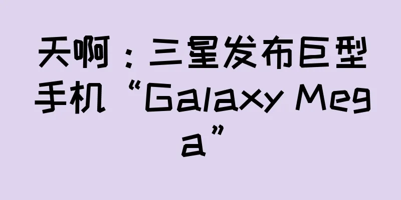 天啊：三星发布巨型手机“Galaxy Mega”