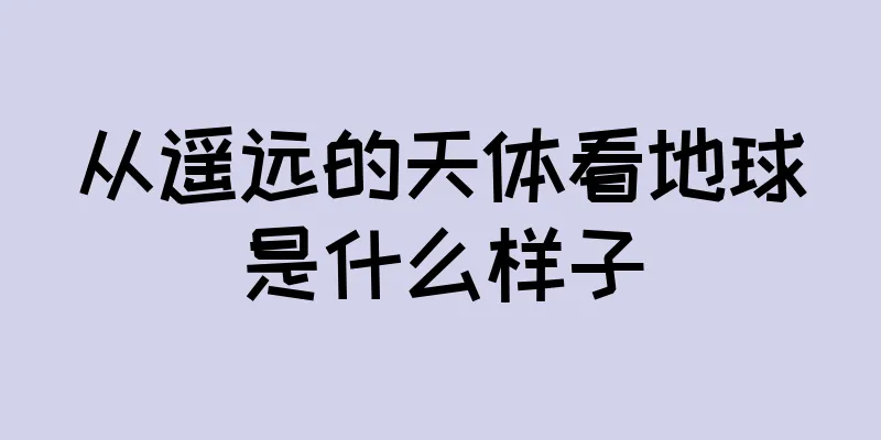 从遥远的天体看地球是什么样子
