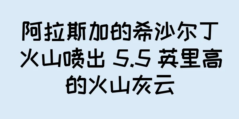 阿拉斯加的希沙尔丁火山喷出 5.5 英里高的火山灰云