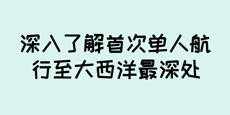 深入了解首次单人航行至大西洋最深处