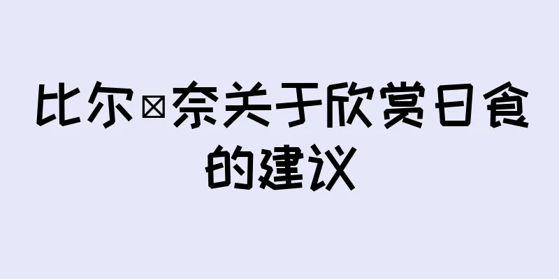 比尔·奈关于欣赏日食的建议
