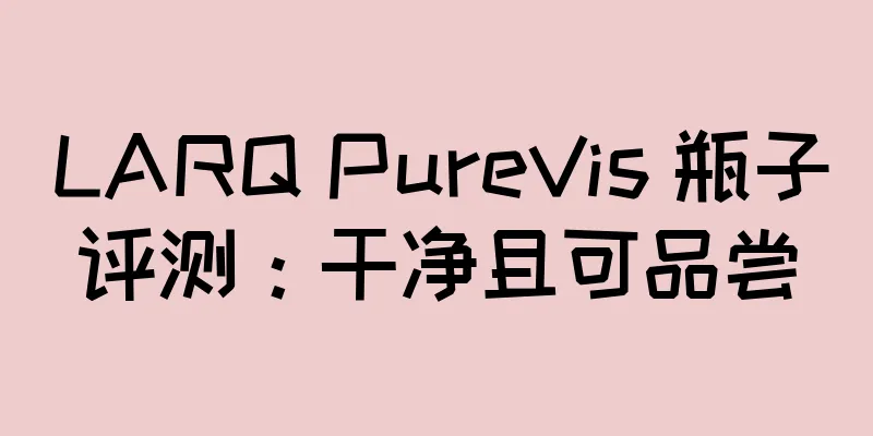 LARQ PureVis 瓶子评测：干净且可品尝