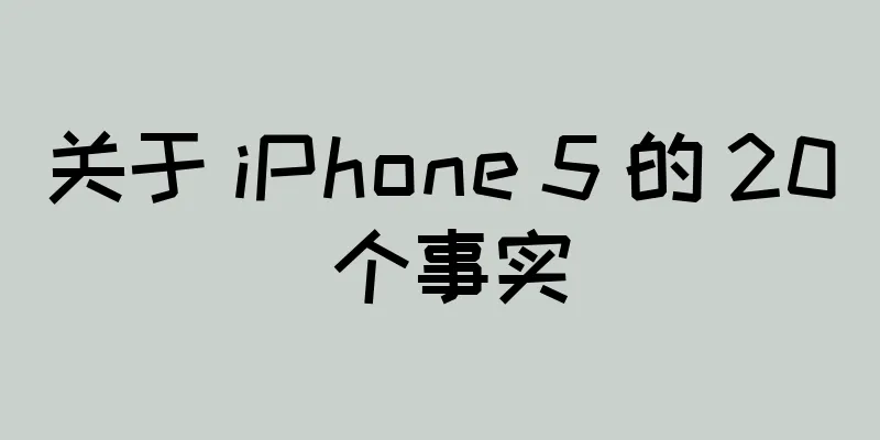 关于 iPhone 5 的 20 个事实