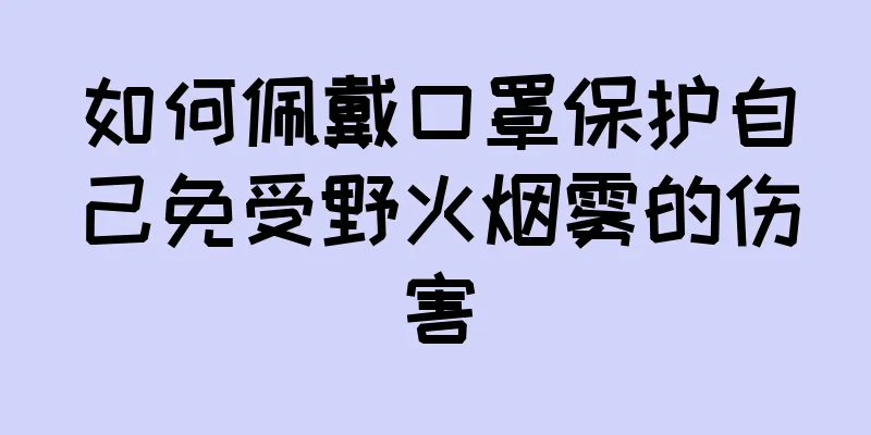 如何佩戴口罩保护自己免受野火烟雾的伤害