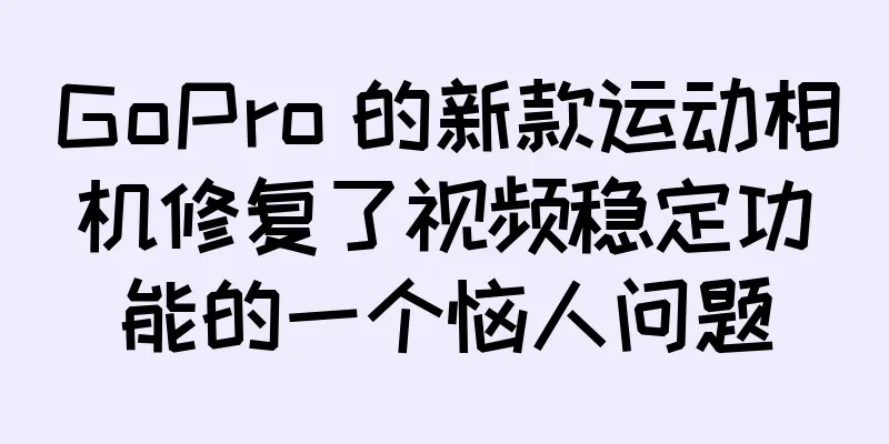 GoPro 的新款运动相机修复了视频稳定功能的一个恼人问题