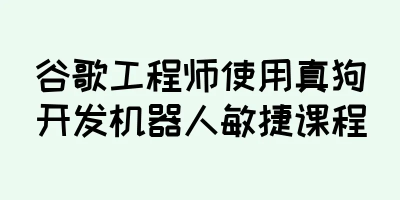 谷歌工程师使用真狗开发机器人敏捷课程