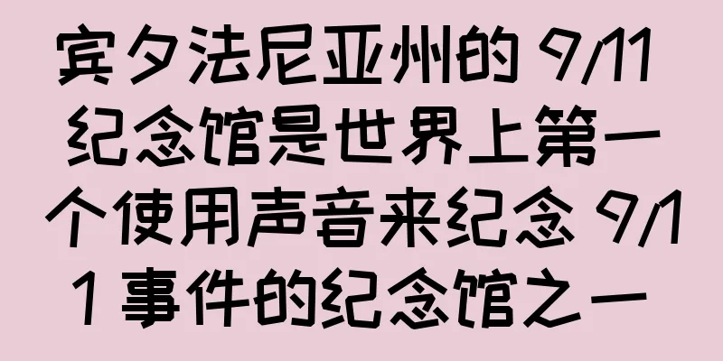 宾夕法尼亚州的 9/11 纪念馆是世界上第一个使用声音来纪念 9/11 事件的纪念馆之一
