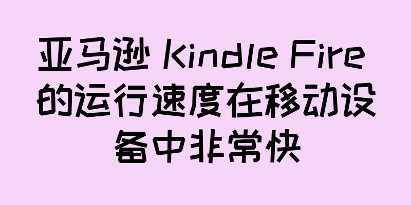 亚马逊 Kindle Fire 的运行速度在移动设备中非常快
