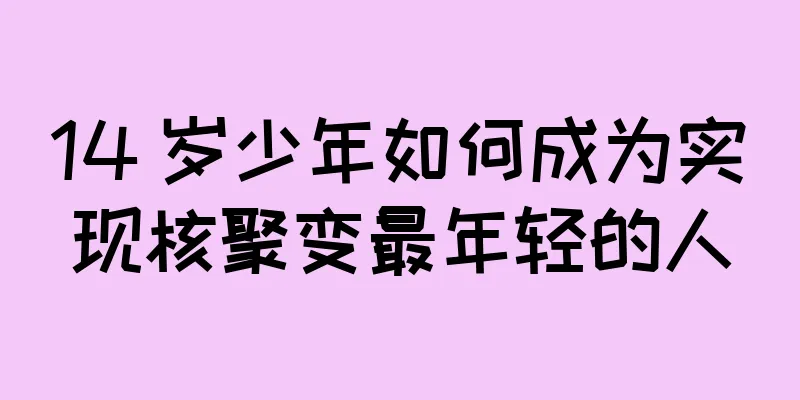 14 岁少年如何成为实现核聚变最年轻的人