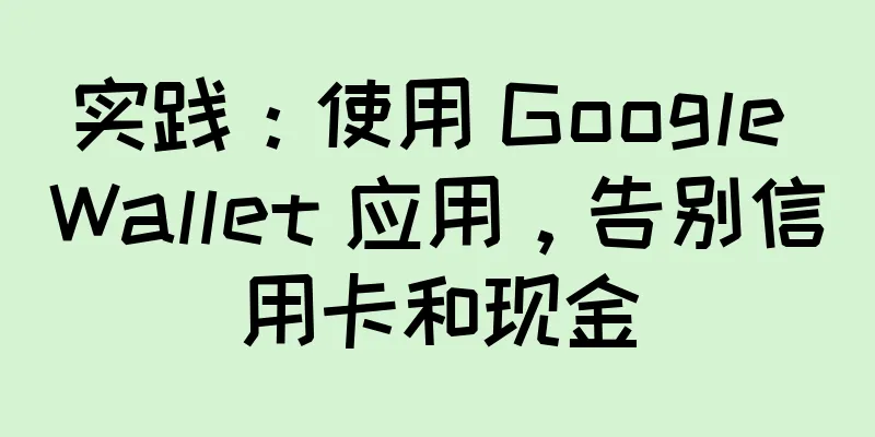 实践：使用 Google Wallet 应用，告别信用卡和现金