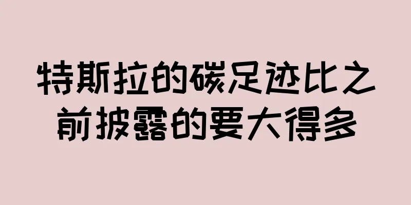 特斯拉的碳足迹比之前披露的要大得多