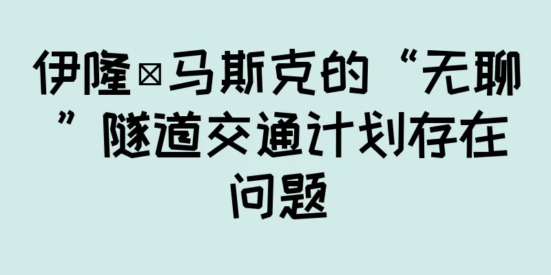 伊隆·马斯克的“无聊”隧道交通计划存在问题
