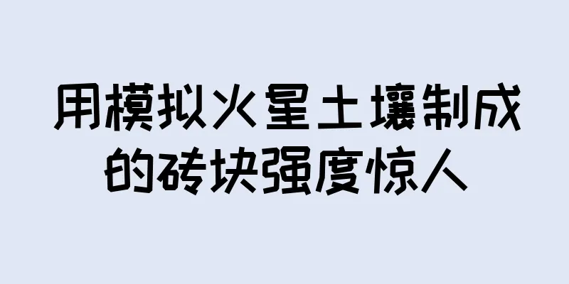用模拟火星土壤制成的砖块强度惊人