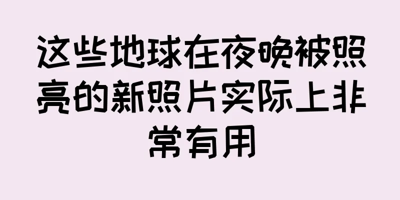 这些地球在夜晚被照亮的新照片实际上非常有用