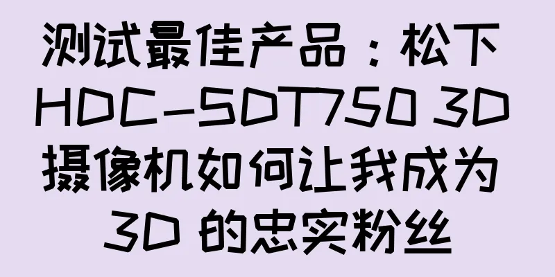 测试最佳产品：松下 HDC-SDT750 3D 摄像机如何让我成为 3D 的忠实粉丝