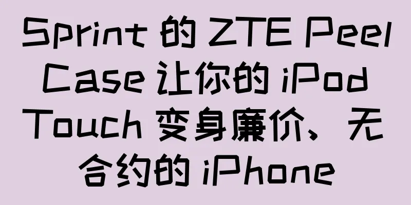 Sprint 的 ZTE Peel Case 让你的 iPod Touch 变身廉价、无合约的 iPhone