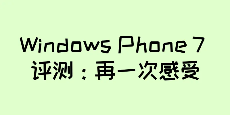Windows Phone 7 评测：再一次感受