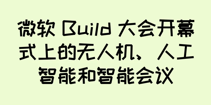 微软 Build 大会开幕式上的无人机、人工智能和智能会议