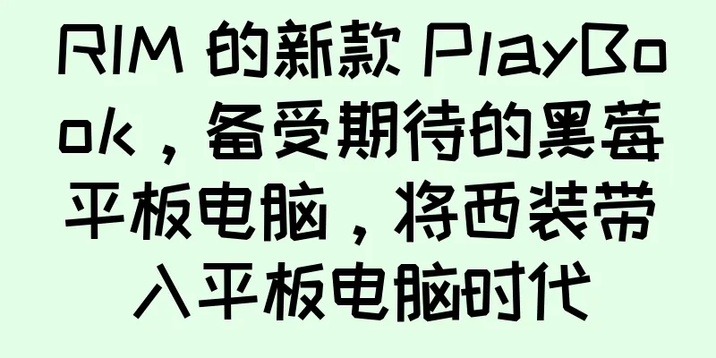 RIM 的新款 PlayBook，备受期待的黑莓平板电脑，将西装带入平板电脑时代