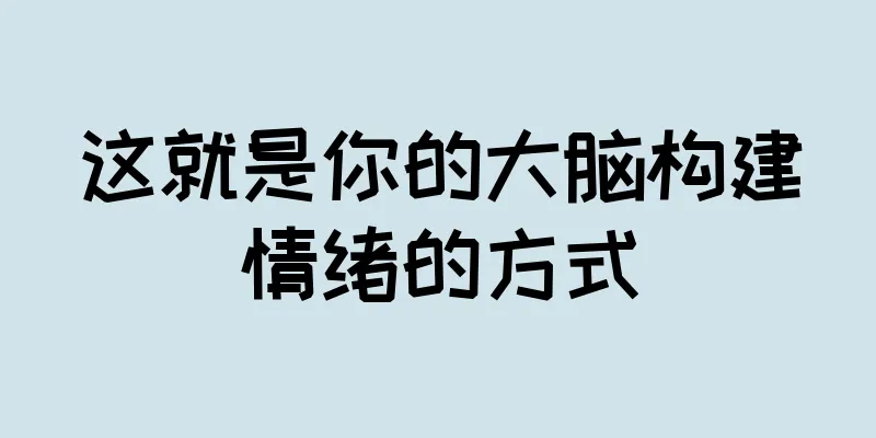 这就是你的大脑构建情绪的方式
