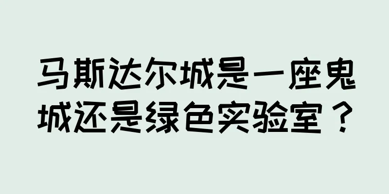 马斯达尔城是一座鬼城还是绿色实验室？