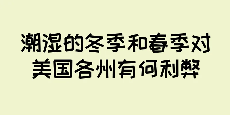潮湿的冬季和春季对美国各州有何利弊