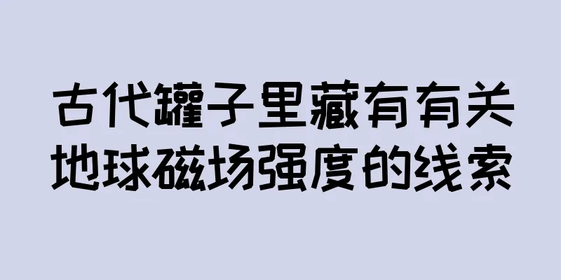 古代罐子里藏有有关地球磁场强度的线索