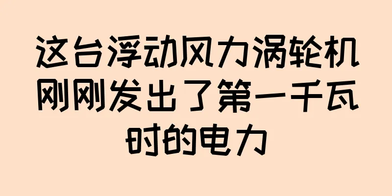 这台浮动风力涡轮机刚刚发出了第一千瓦时的电力