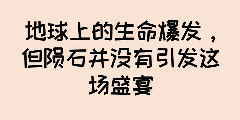 地球上的生命爆发，但陨石并没有引发这场盛宴