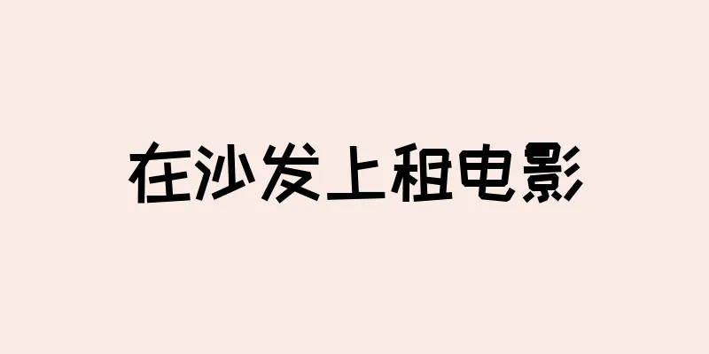 在沙发上租电影