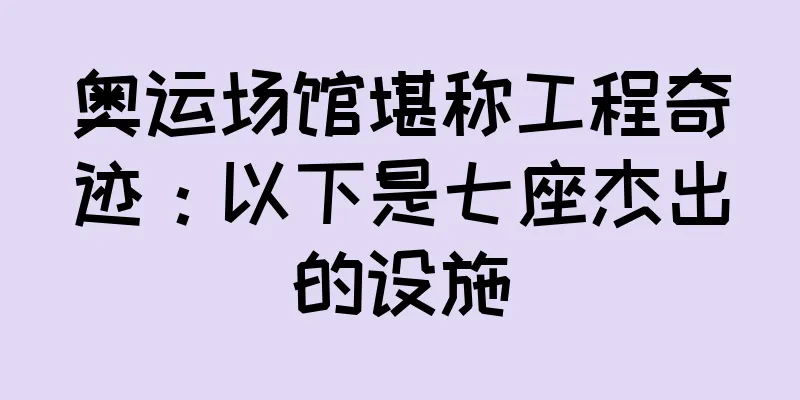 奥运场馆堪称工程奇迹：以下是七座杰出的设施