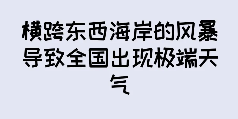 横跨东西海岸的风暴导致全国出现极端天气