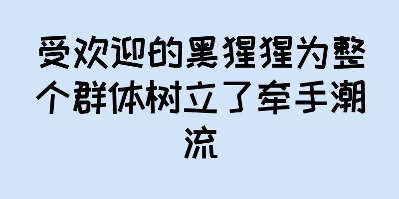 受欢迎的黑猩猩为整个群体树立了牵手潮流