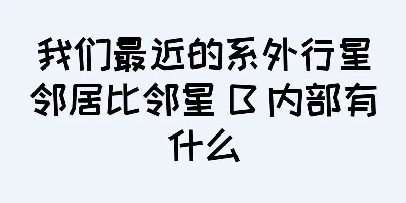 我们最近的系外行星邻居比邻星 B 内部有什么