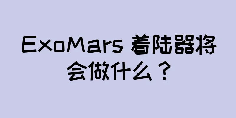 ExoMars 着陆器将会做什么？