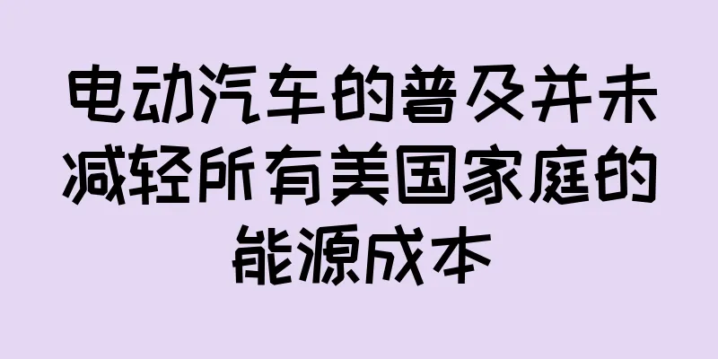 电动汽车的普及并未减轻所有美国家庭的能源成本