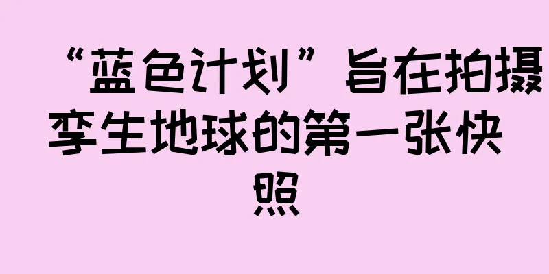 “蓝色计划”旨在拍摄孪生地球的第一张快照