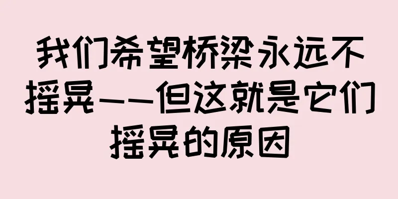 我们希望桥梁永远不摇晃——但这就是它们摇晃的原因