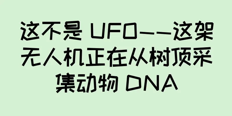 这不是 UFO——这架无人机正在从树顶采集动物 DNA