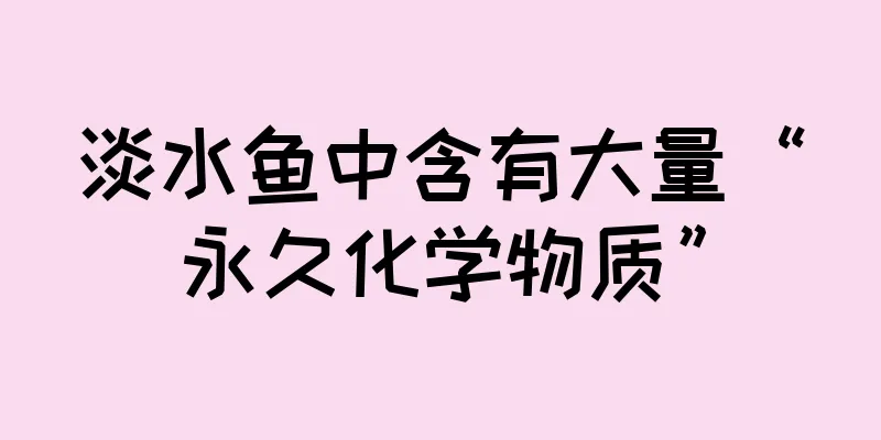 淡水鱼中含有大量“永久化学物质”