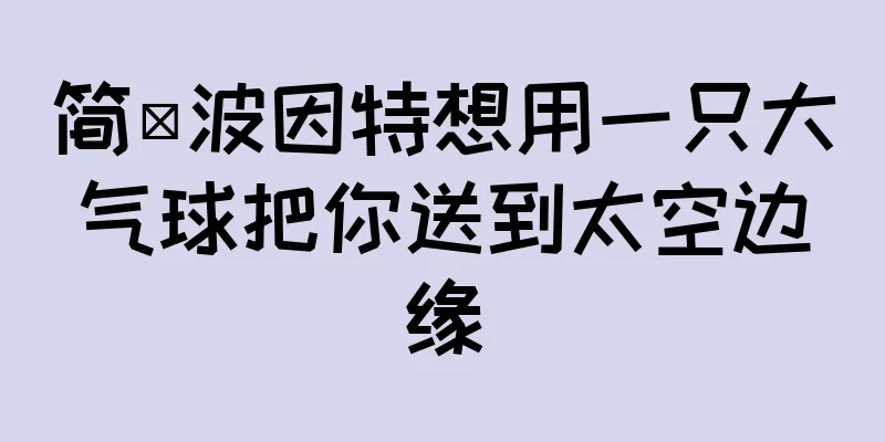 简·波因特想用一只大气球把你送到太空边缘