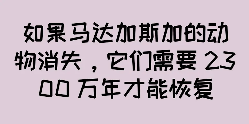 如果马达加斯加的动物消失，它们需要 2300 万年才能恢复