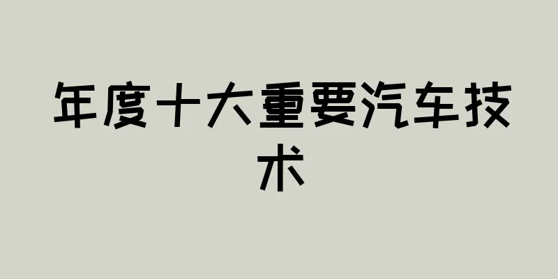 年度十大重要汽车技术
