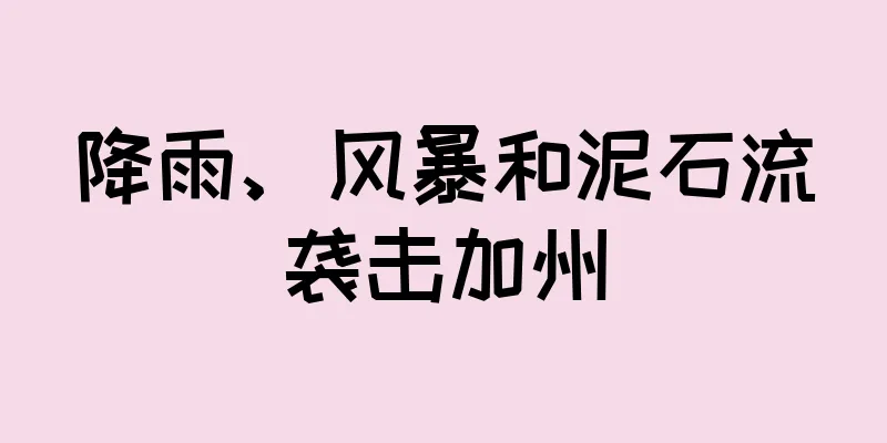 降雨、风暴和泥石流袭击加州