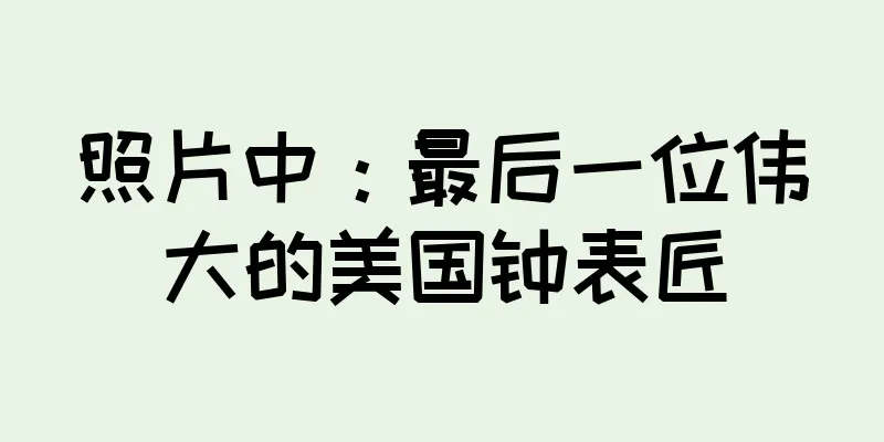 照片中：最后一位伟大的美国钟表匠