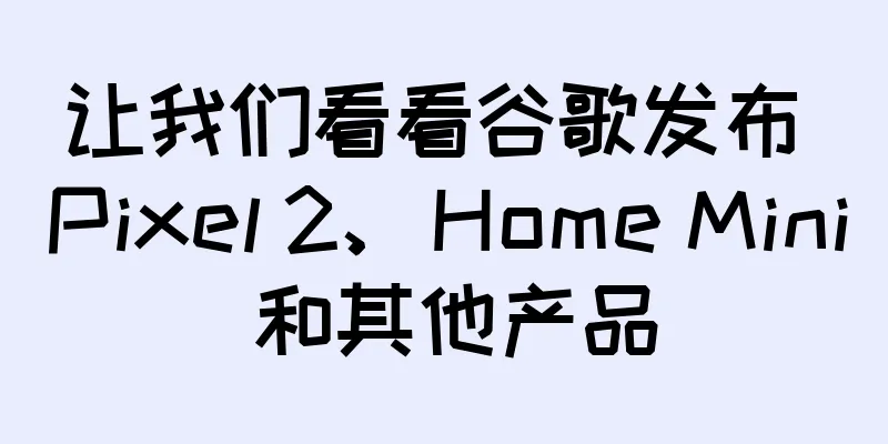 让我们看看谷歌发布 Pixel 2、Home Mini 和其他产品